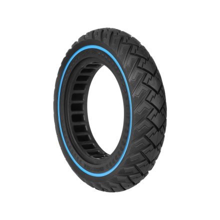  10x2,125 off-road  tömör gumi kék csíkkal (ID 141mm & slot 36mm)