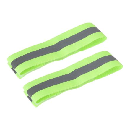 Fluorescent green 4*1.5cm shaggy reflective hand and foot wristbands