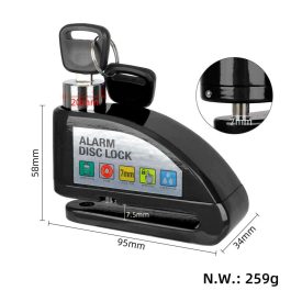 Riasztós féktárcsa zár 